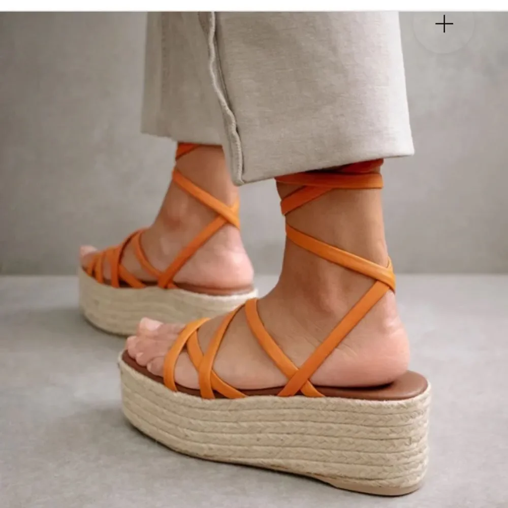 Anthropologie x Alohas Paw Paw Sprits Platform  Sandals size 37